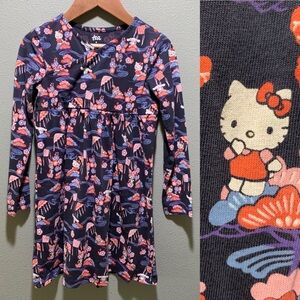 Hello Kitty Wrap Neck Dress by Tea Collection - Girls Size 6